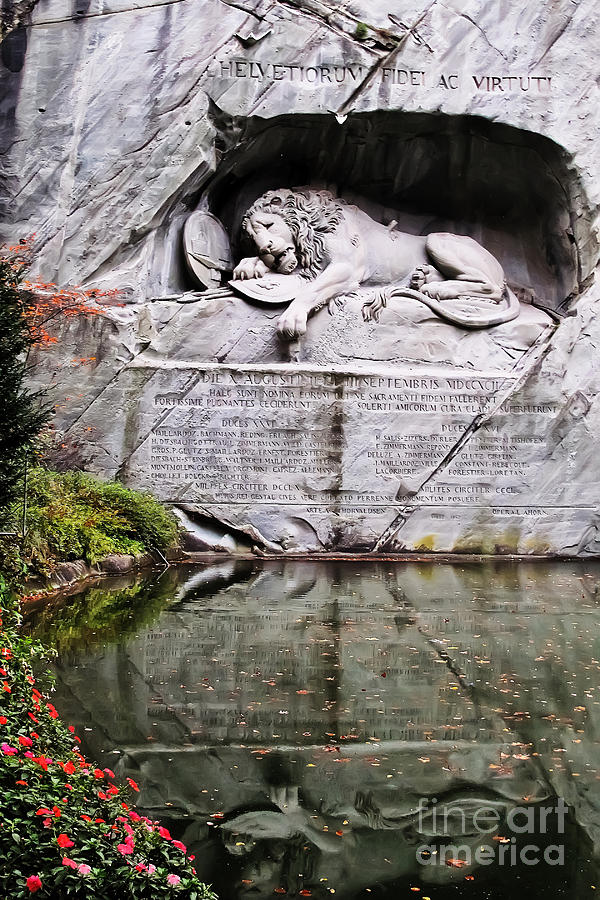 Lion of Lucerne Photograph by Elvis Vaughn