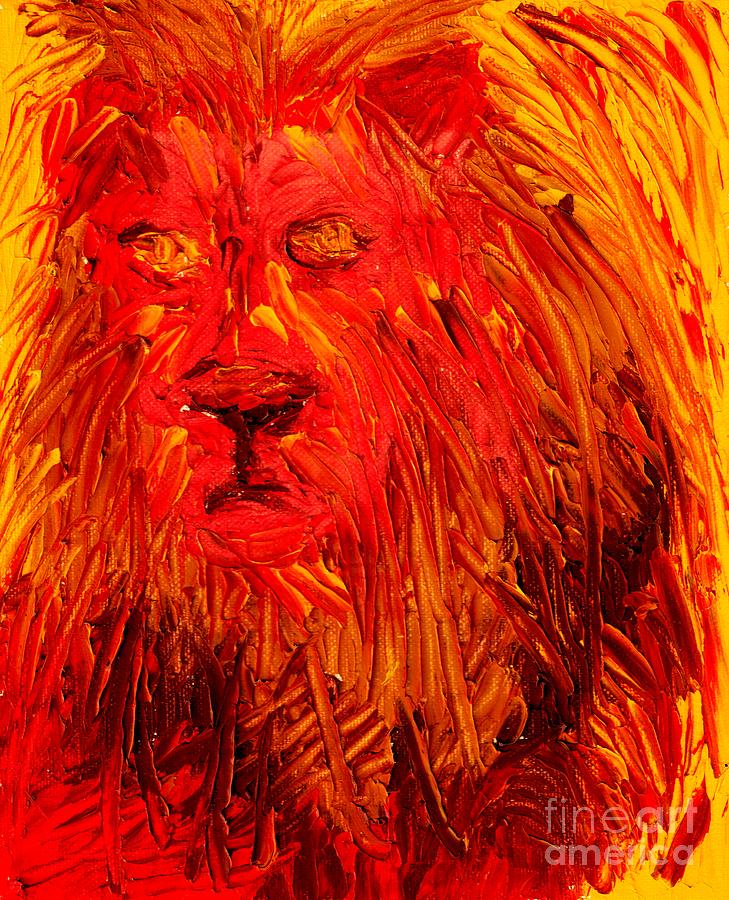 Jesus Christ Painting - Lion of the Tribe of Judah by Richard W Linford