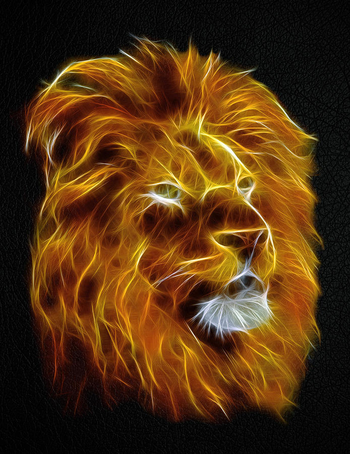 Lion Portrait Digital Art by - BaluX