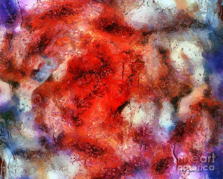 Abstract Painting - Lion Sky by RC DeWinter
