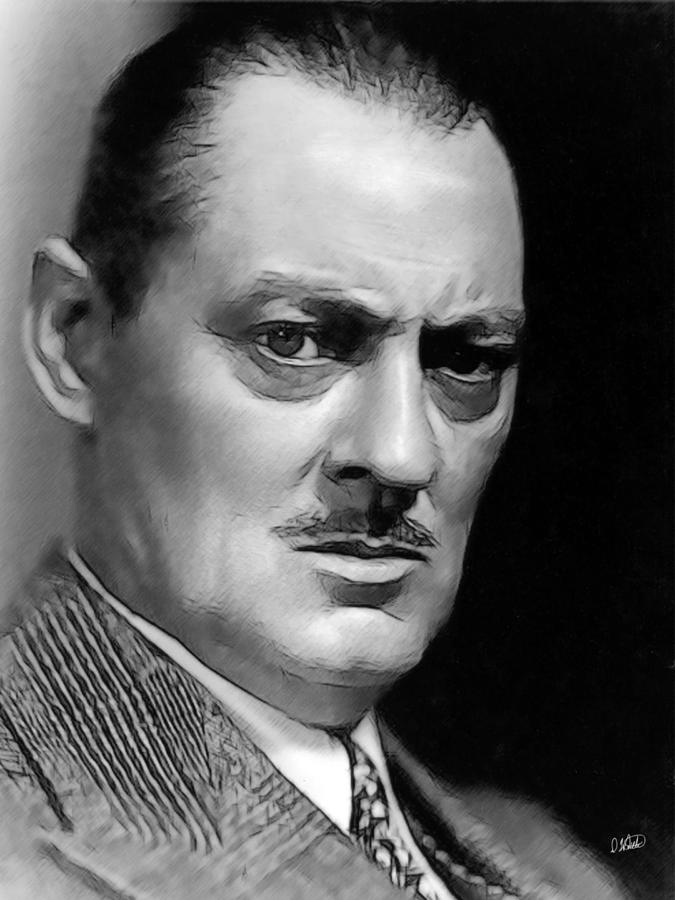Lionel Barrymore 001 Drawing by Dean Wittle