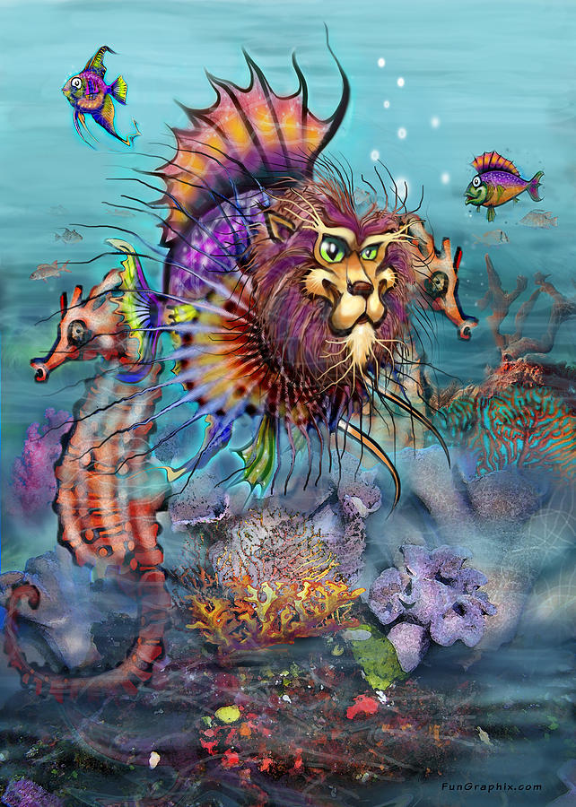 Lionfish Painting by Kevin Middleton