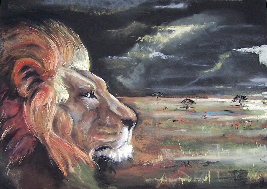 Lions Domain Pastel by Peter Suhocke