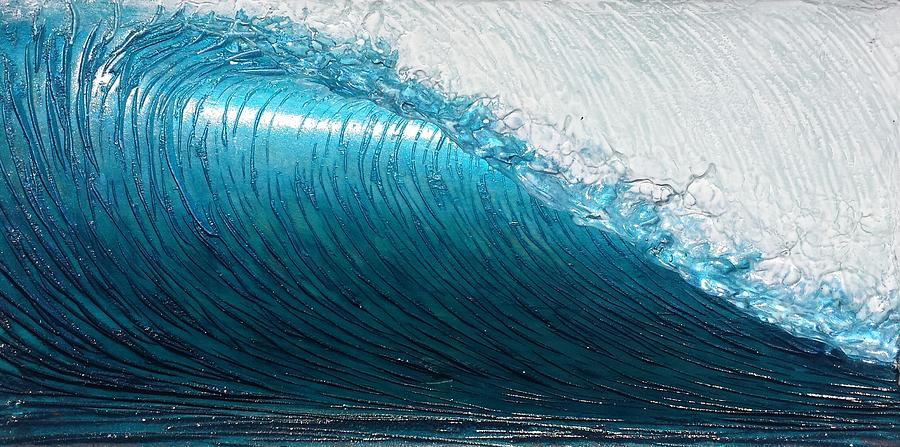 Ocean Painting - Lip Line by Nathan Ledyard