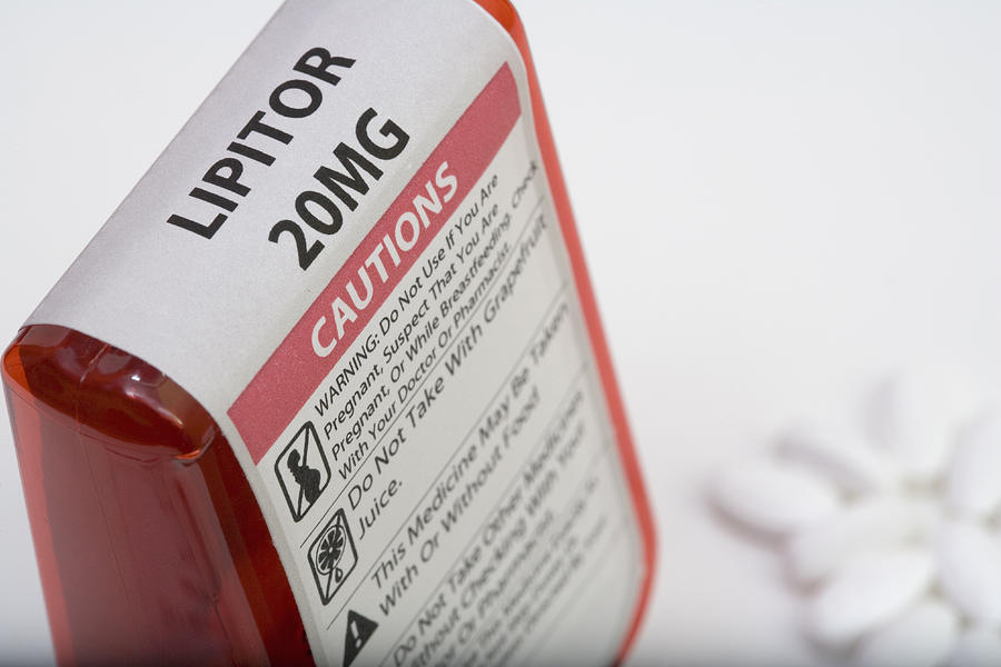 Lipitor Warning Label Photograph by Science Stock Photography