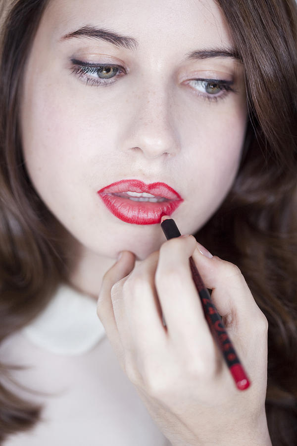Lipstick step by sep Photograph by Veronique Beranger