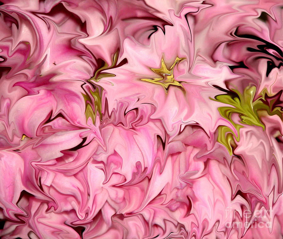 Liquefied Pink Hyacinth Flowers Abstract Photograph by Rose Santuci-Sofranko