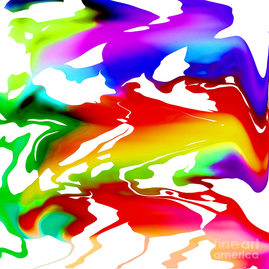 Liquid Colors Digital Art by Susan Stevenson
