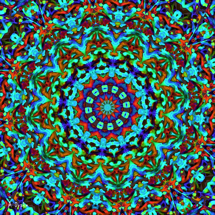 Liquid Dream Kaleidoscope Digital Art by Alec Drake