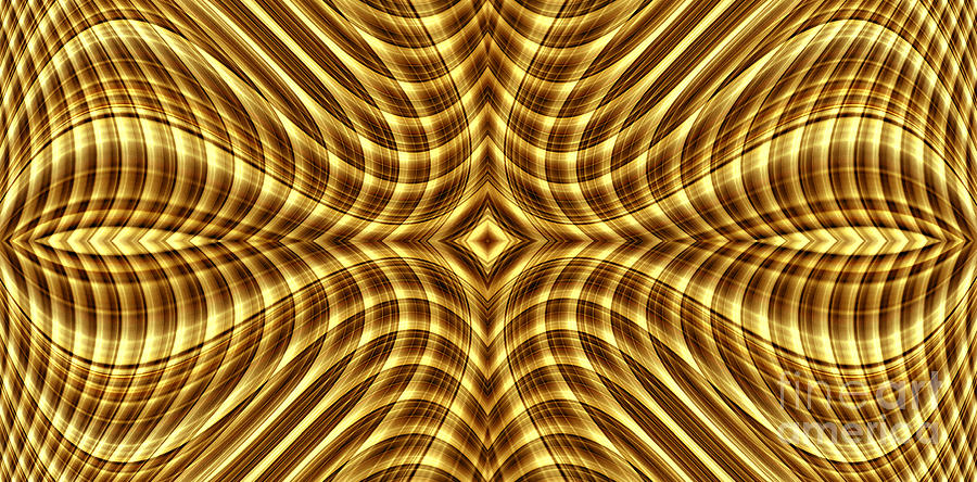 Liquid Gold 2 Digital Art by Wendy Wilton