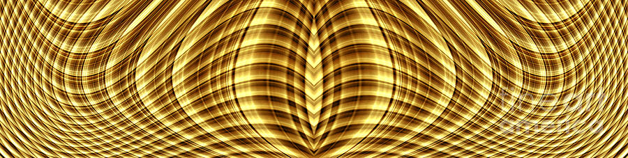 Liquid Gold 3 Digital Art by Wendy Wilton