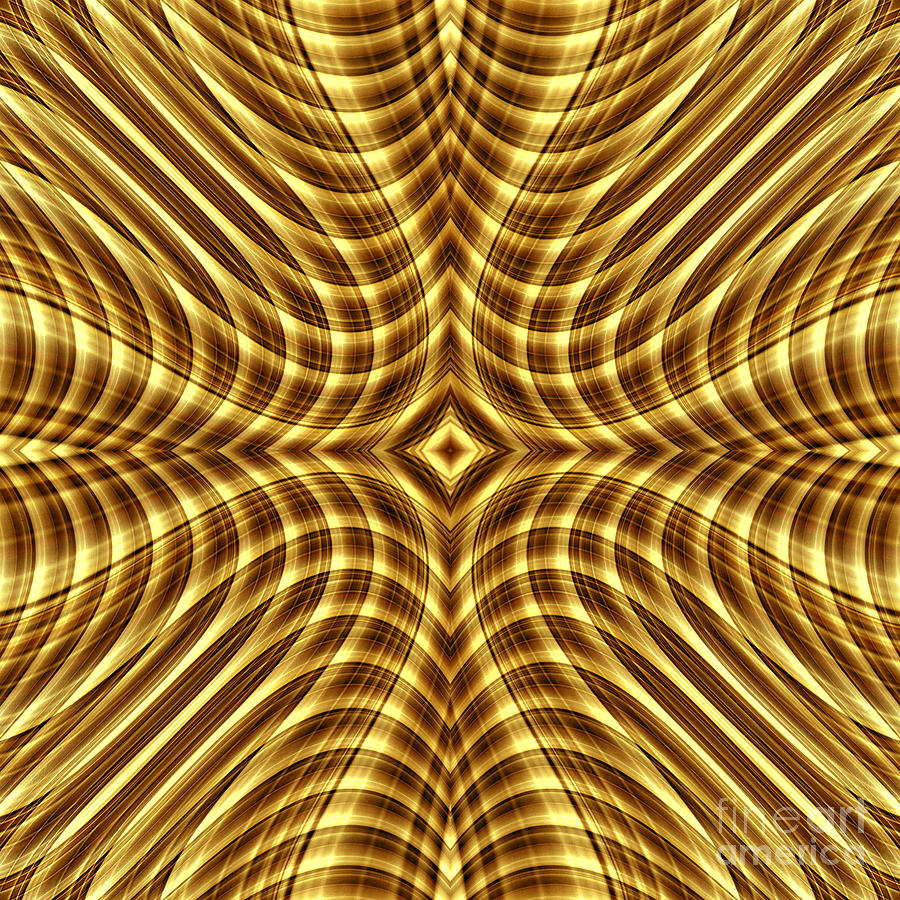 Liquid Gold 7 Digital Art by Wendy Wilton