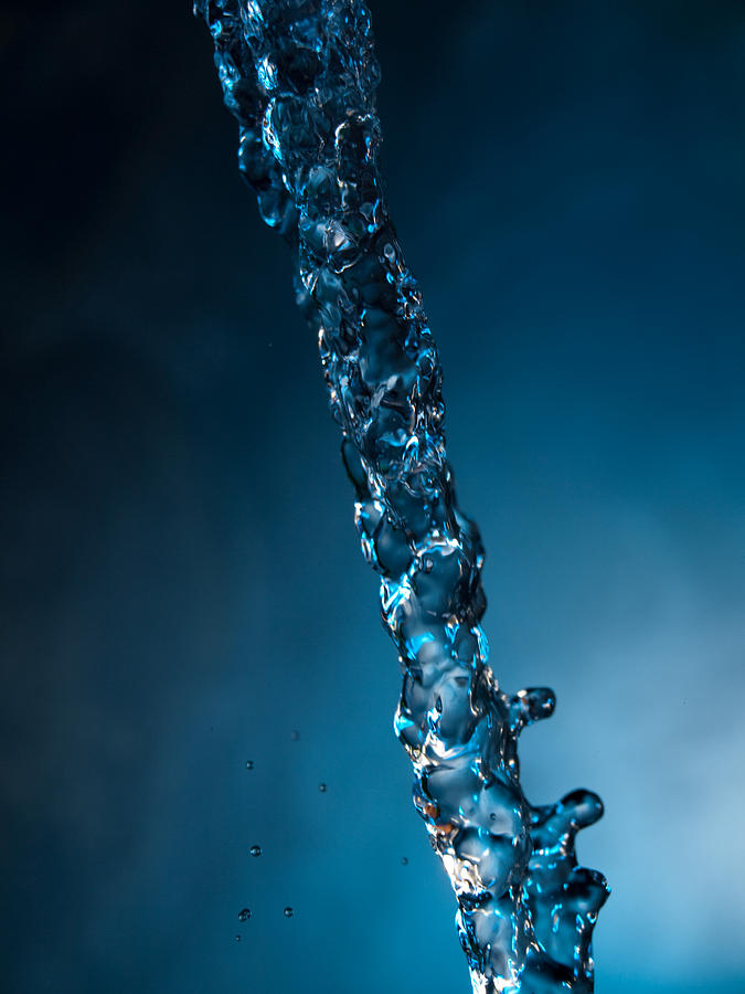 Liquid Light Blue Photograph by Shannon Workman