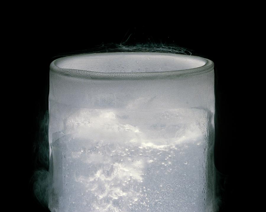 Liquid Nitrogen Photograph by Andrew Mcclenaghan/science Photo Library.