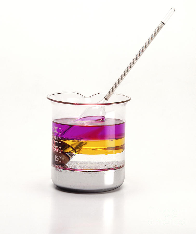 Liquids Of Different Densities Photograph by Dorling Kindersley