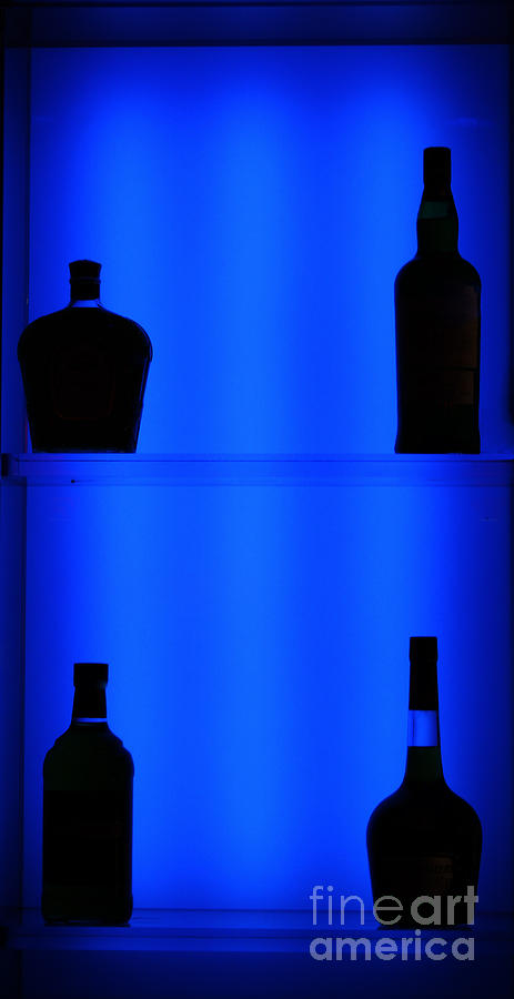Liquor in Blue Photograph by Steven Parker