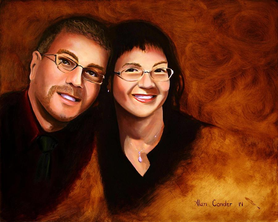 Lisa and Me Painting by Alan Conder
