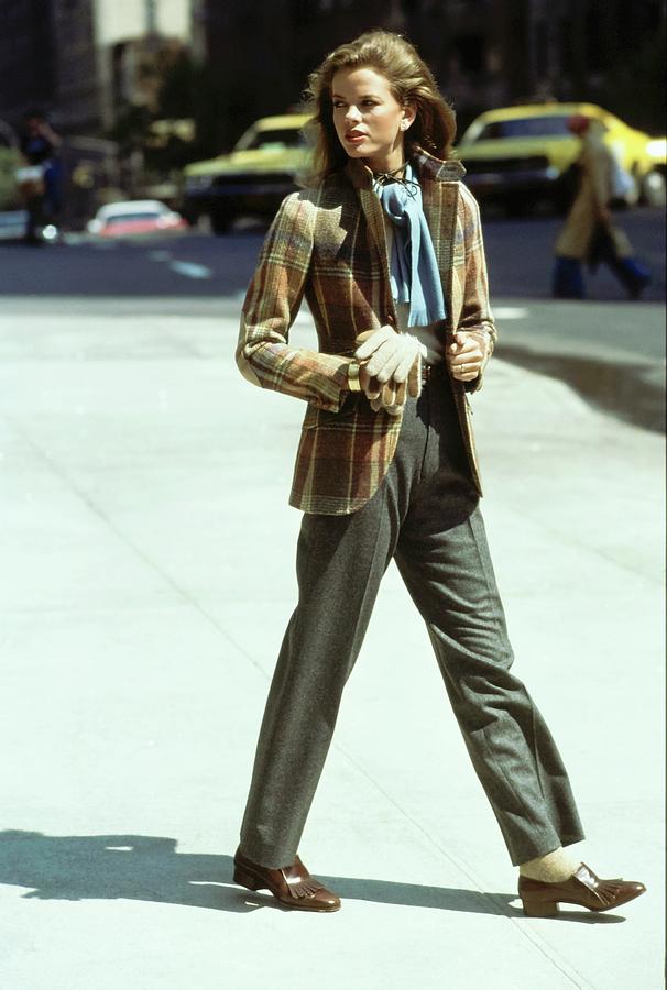 Lisa Taylor Wearing Ralph Lauren Photograph by Arthur Elgort