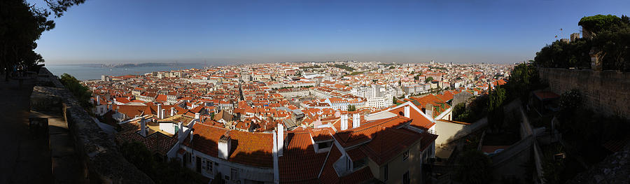 Lisbon Photograph - Lisboa from St. Georges Castle by Luis Esteves