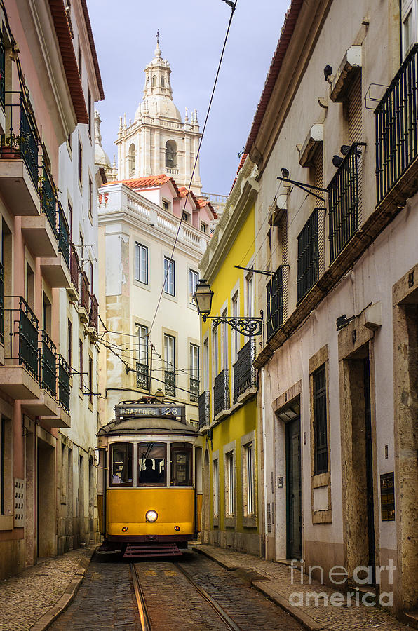 Transportation Photograph - Lisbon Tram #1 by Carlos Caetano