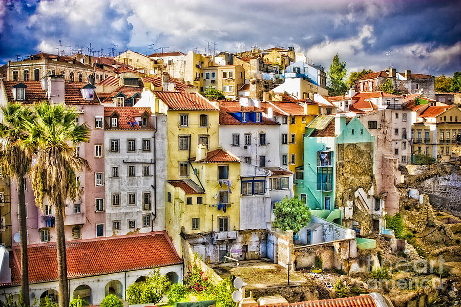 Lisbon Homes Photograph by Timothy Hacker