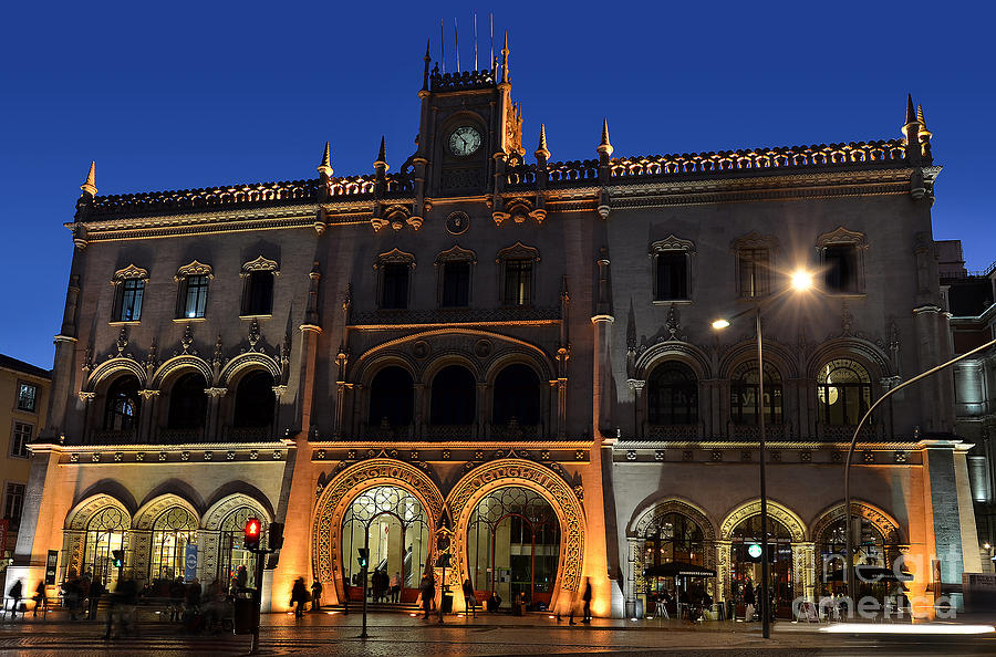 Estacao Rossio - Central Train Station of Lisbon, Portugal Photograph by Carlos Alkmin