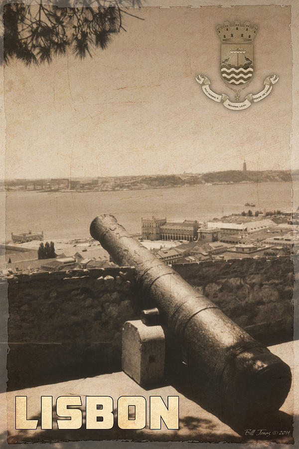 Castle Photograph - Lisbon Poster by Bill Jonas