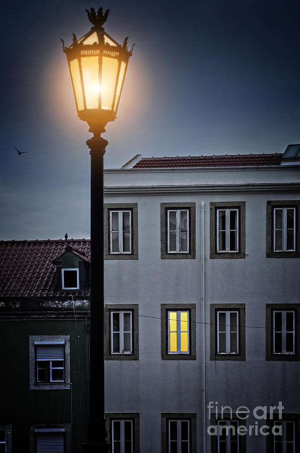 Lisbon Street Lamp Photograph by Carlos Caetano