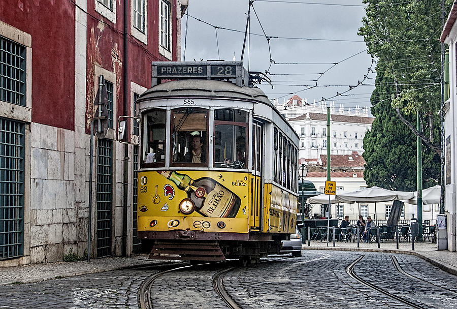 Lisbons Famous No. 28 Tram Photograph by Brian Tarr