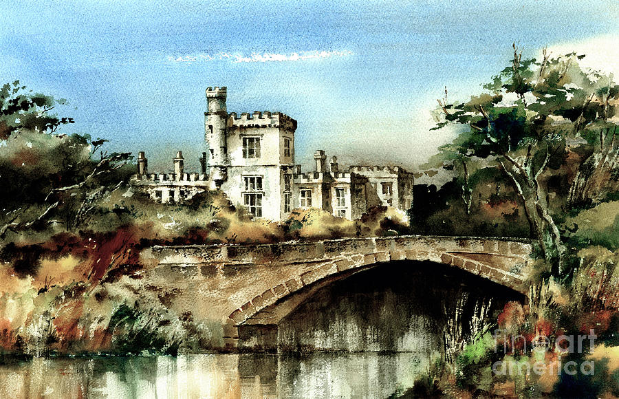 Lismore Castle Waterford Painting by Val Byrne