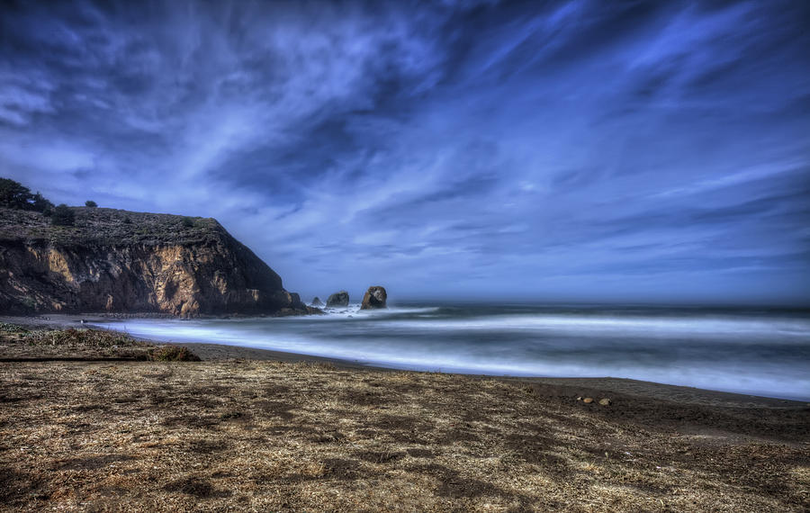 Listen - Rockaway Beach Pacifica CA.  Photograph by Jennifer Rondinelli Reilly - Fine Art Photography