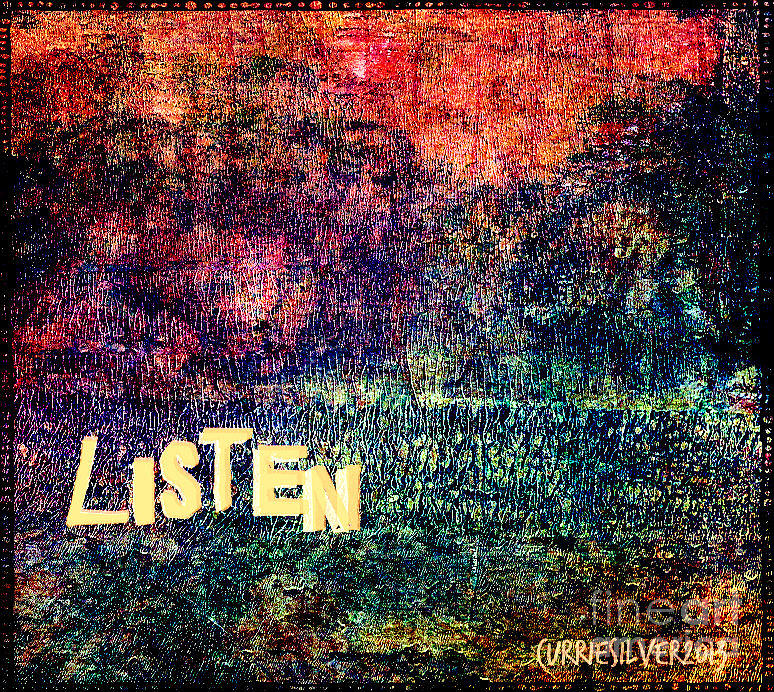 Listen Digital Art by Currie Silver