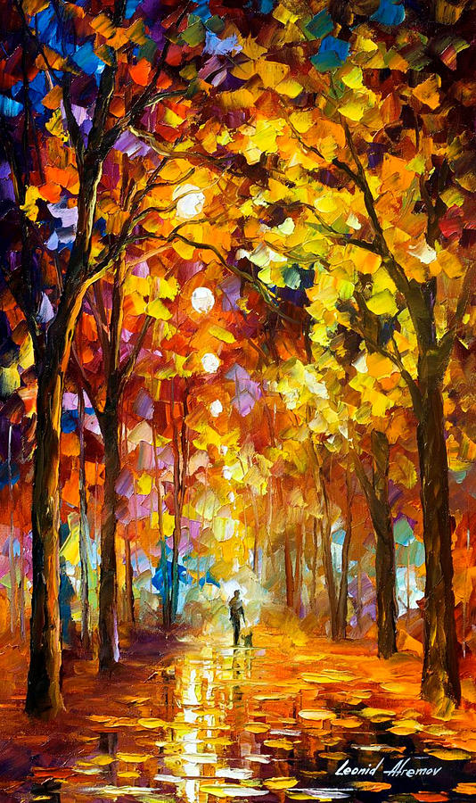 Listening To Silence - PALETTE KNIFE Oil Painting On Canvas By Leonid ...