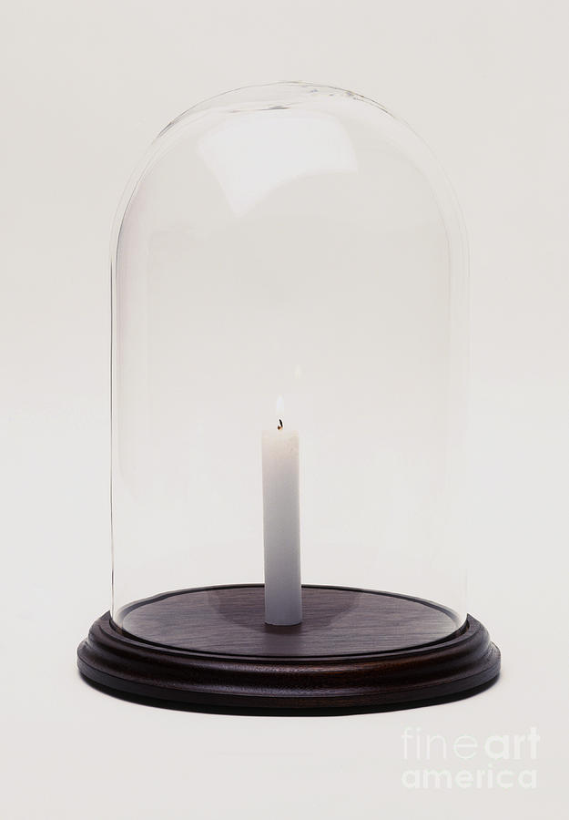 Lit Candle In Bell Jar Photograph by Andy Crawford / Dorling Kindersley