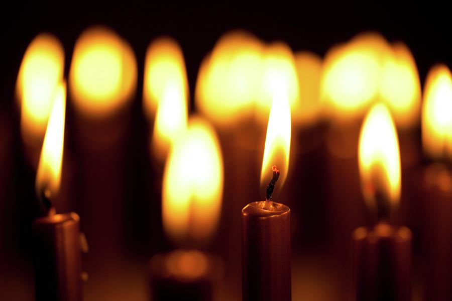 Lit Candles Photograph by Wladimir Bulgar/science Photo Library