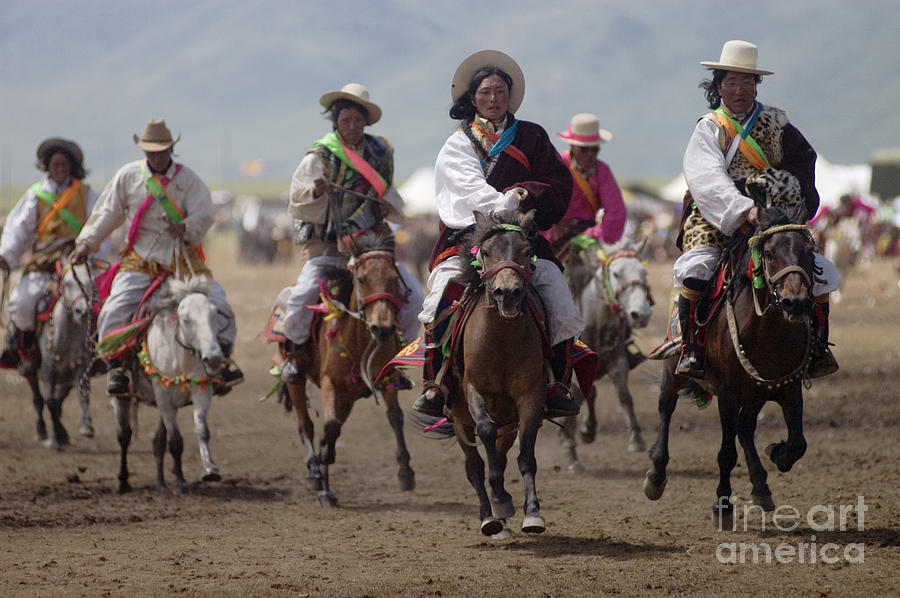 Litang Horse Race - Kham Tibet Photograph by Craig Lovell