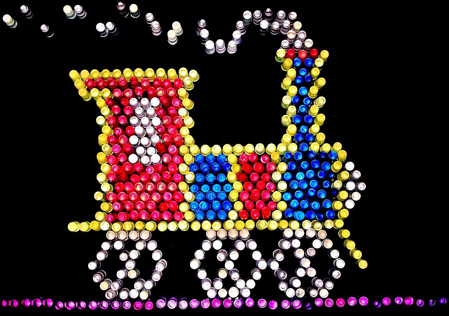 Toy Photograph - Lite Brite - The Choo-Choo Train by Benjamin Yeager