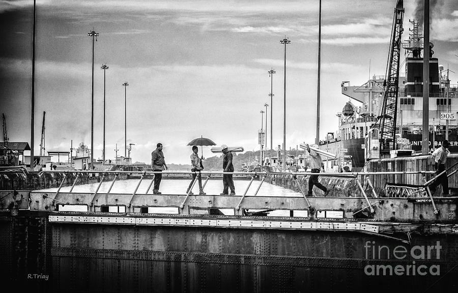 Literally Crossing the Panama Canal Photograph by Rene Triay FineArt Photos