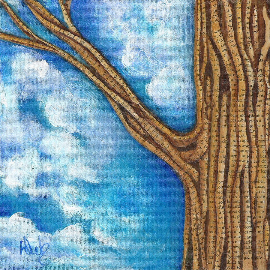 Literary Tree II Painting by Deb Harvey