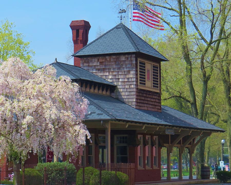 Lititz Train Station in Spring Photograph by Jeanette Oberholtzer