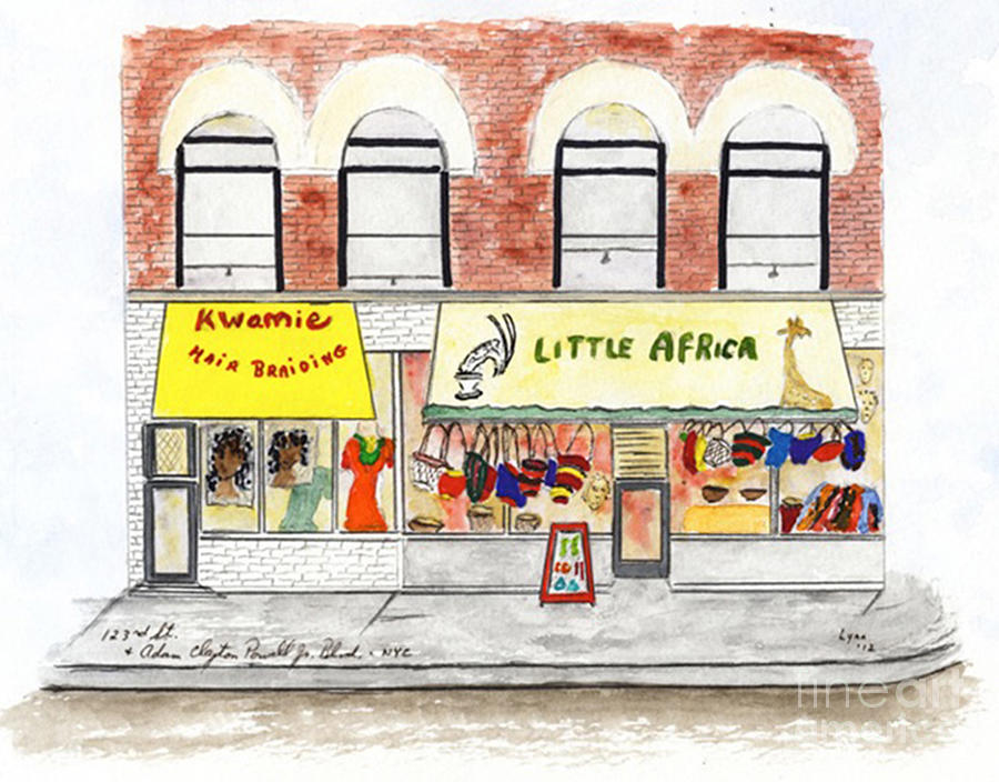 Little Africa in Harlem Painting by AFineLyne