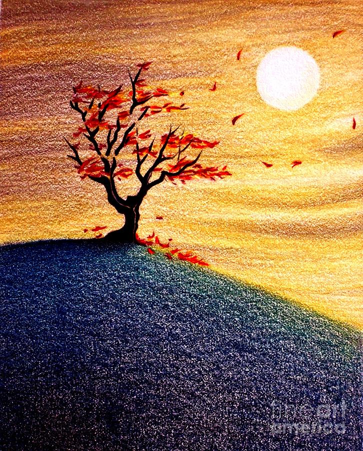 Tree Color Pencil Drawing Color Pencil Drawing Ideas | Images and