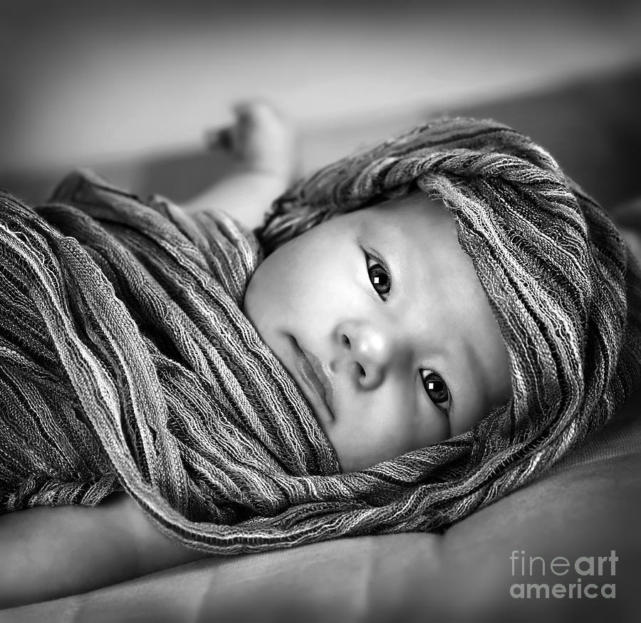 Little baby girl Photograph by Anna Om