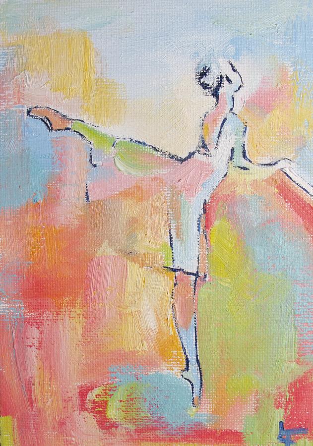 Little Ballerina Painting by Leah Thompson - Fine Art America