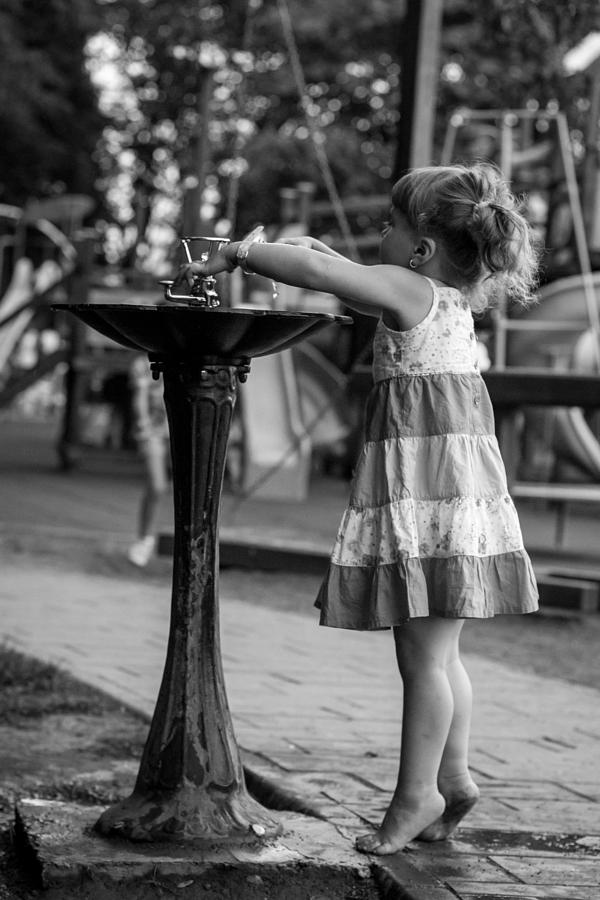 Girl Photograph - Little Ballerina by Sebastian Tibichi