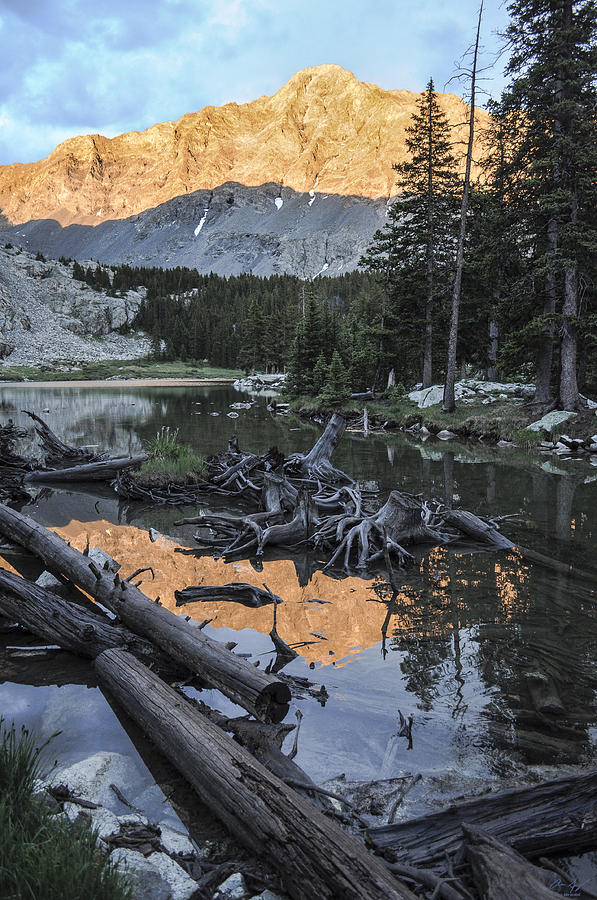 Little Bear Peak Reflection Photograph by Aaron Spong