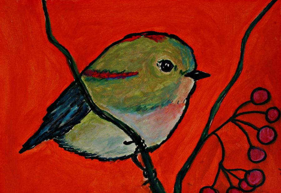 Little Bird Painting by Alma Yamazaki