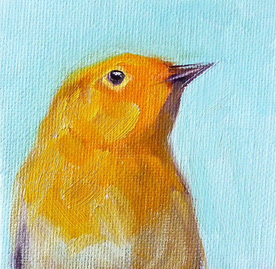 Little Bird Painting by Nancy Merkle