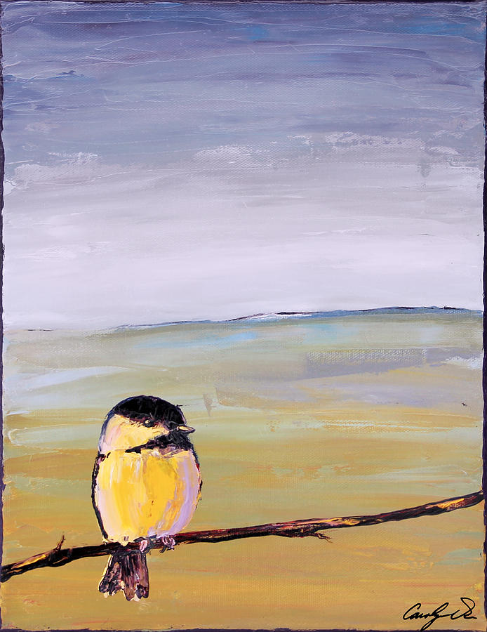 Little Bird Series Painting by Carolyn Doe