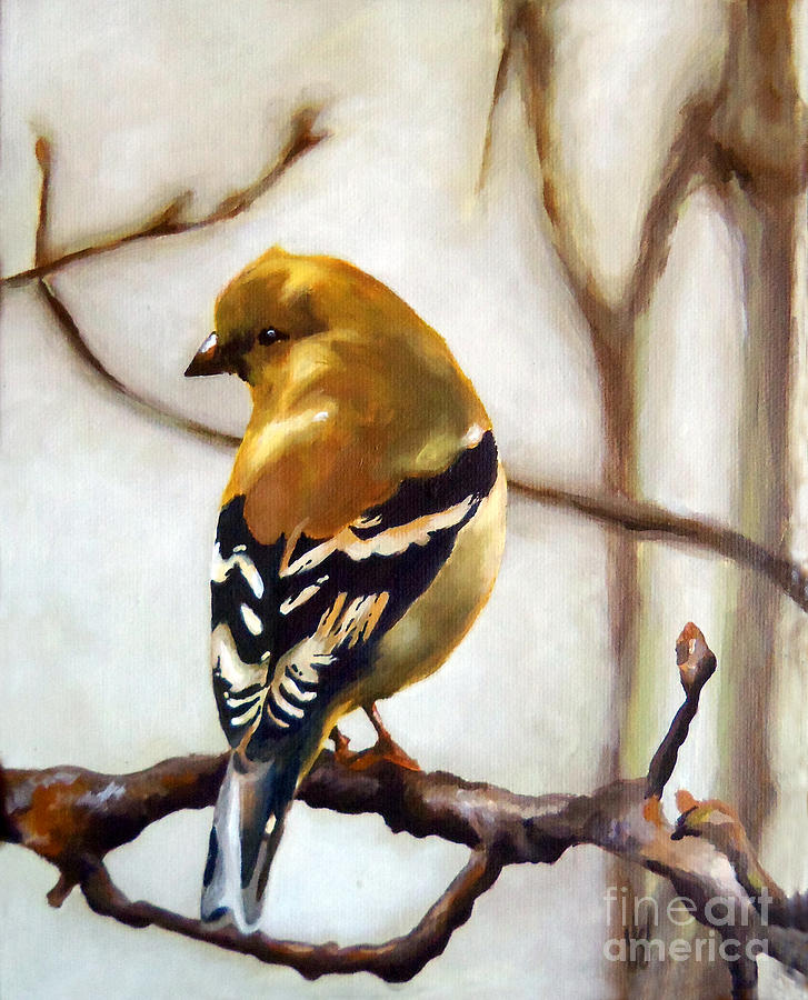 Nature Painting - Little Birdie - Things Just Fascinate You So by Yvonne Gillengerten